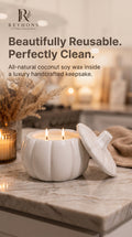 Pumpkin reusable candle
